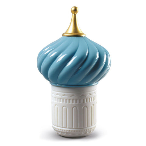 Lladro Turquoise Spire Candle 1001 Lights Unbreakable Spirit Scent