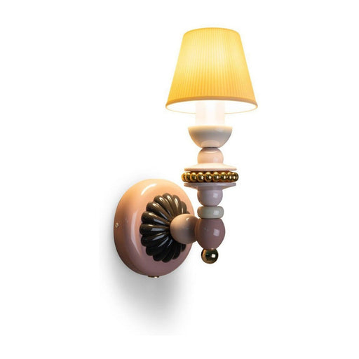 Lladro Firefly Wall Sconce Pink and gold US