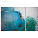 Sunpan Blue Lagoon Set Of 3 - 30" X 60" - Charcoal Floater Frame