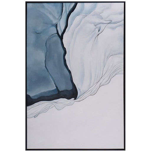 Sunpan Glacial Rock - 48" x 72" - Black Floater Frame