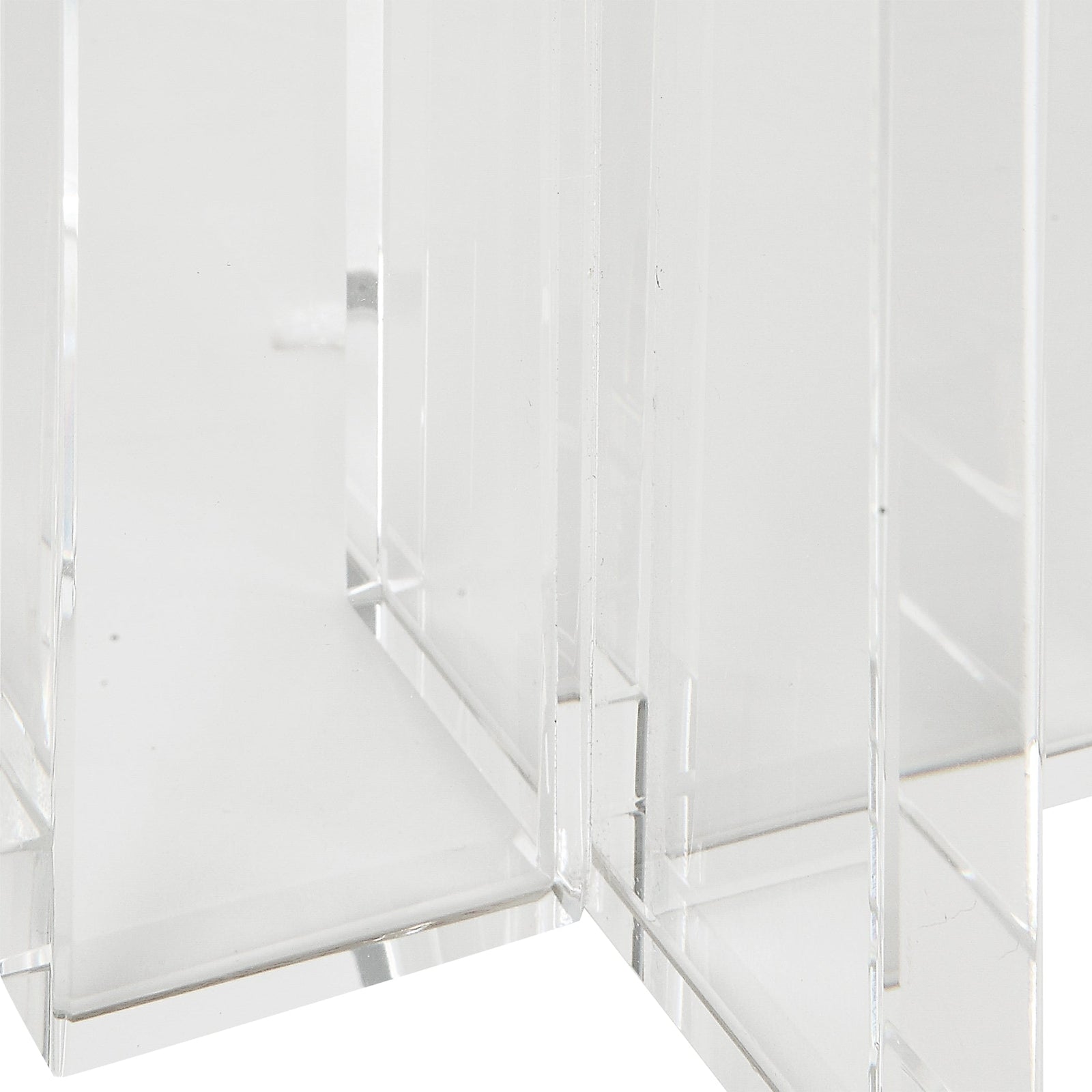 Uttermost Crystal Pillar Candleholders - Set of 2