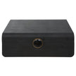 Uttermost Lalique Black Shagreen Box