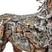 Michael Amini Wood Cratfed Walking Lion w/ Aluminum