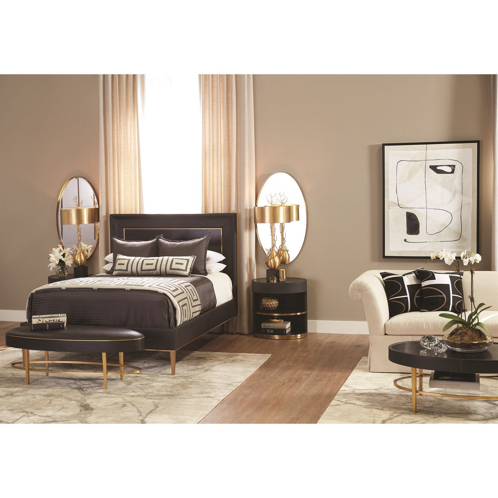 Global Views Ellipse Bedside Cabinet