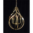 John Richard Ribbons Of Brass Swirls Five-Light Pendant