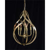 John Richard Ribbons Of Brass Swirls Five-Light Pendant