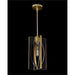 John Richard Genesis: Acrylic And Antique Brass Single Droplight