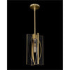John Richard Genesis: Acrylic And Antique Brass Single Droplight