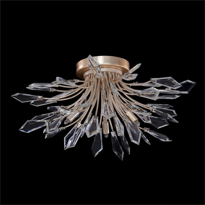 John Richard Kotta Four-Light Cut-Crystal Flush Mount
