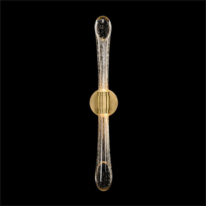 John Richard Rhapsody Fluted And Seeded Glass Wall Sconce