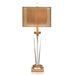 John Richard Crystal And Antique Brass Table Lamp
