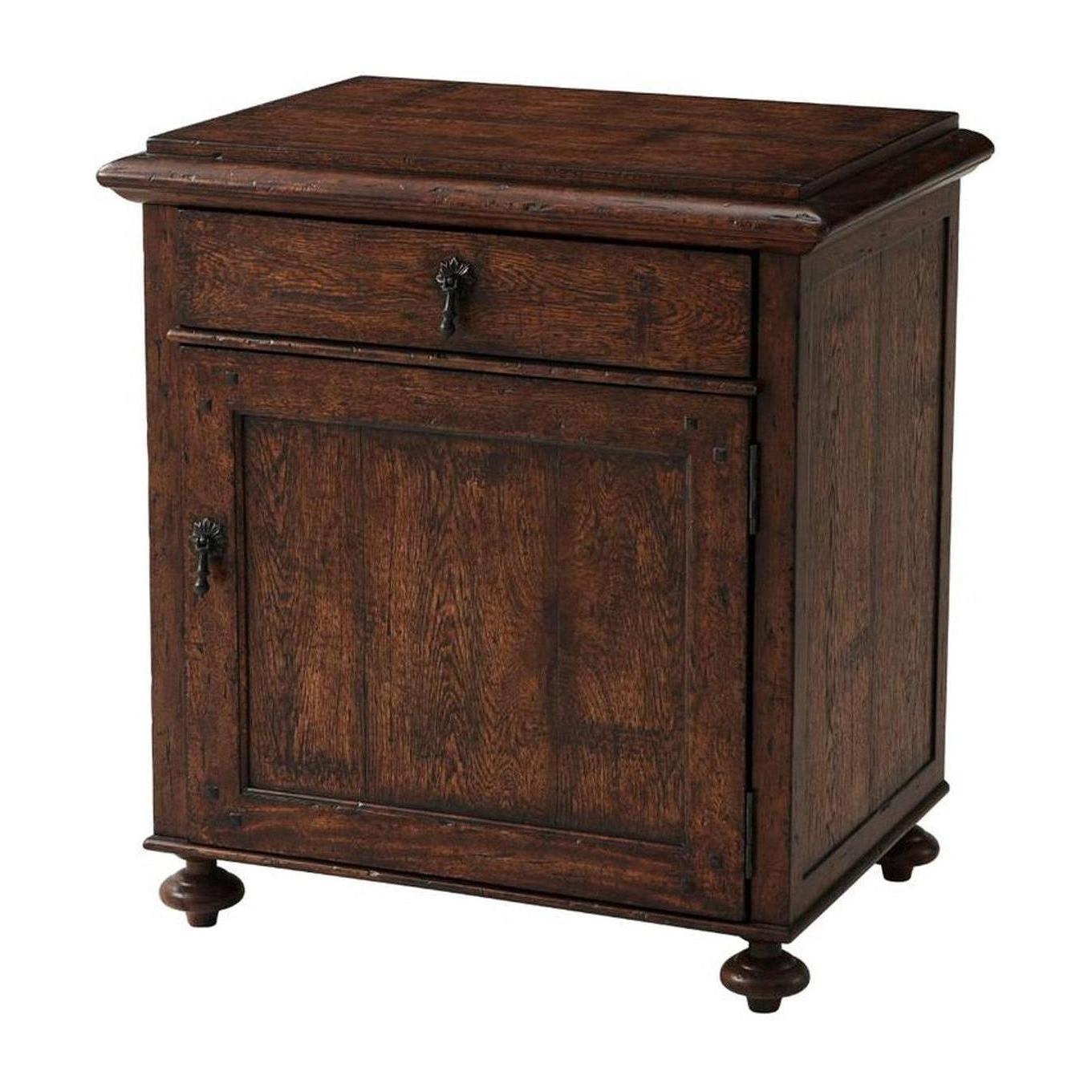 Theodore Alexander Althorp - Victory Oak Oliver Bedside Table