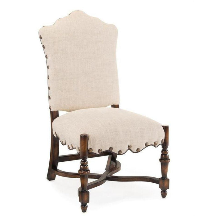 John Richard French Linen Side Chair