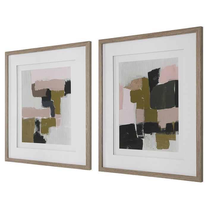 Uttermost Color Block Framed Prints - Set of 2