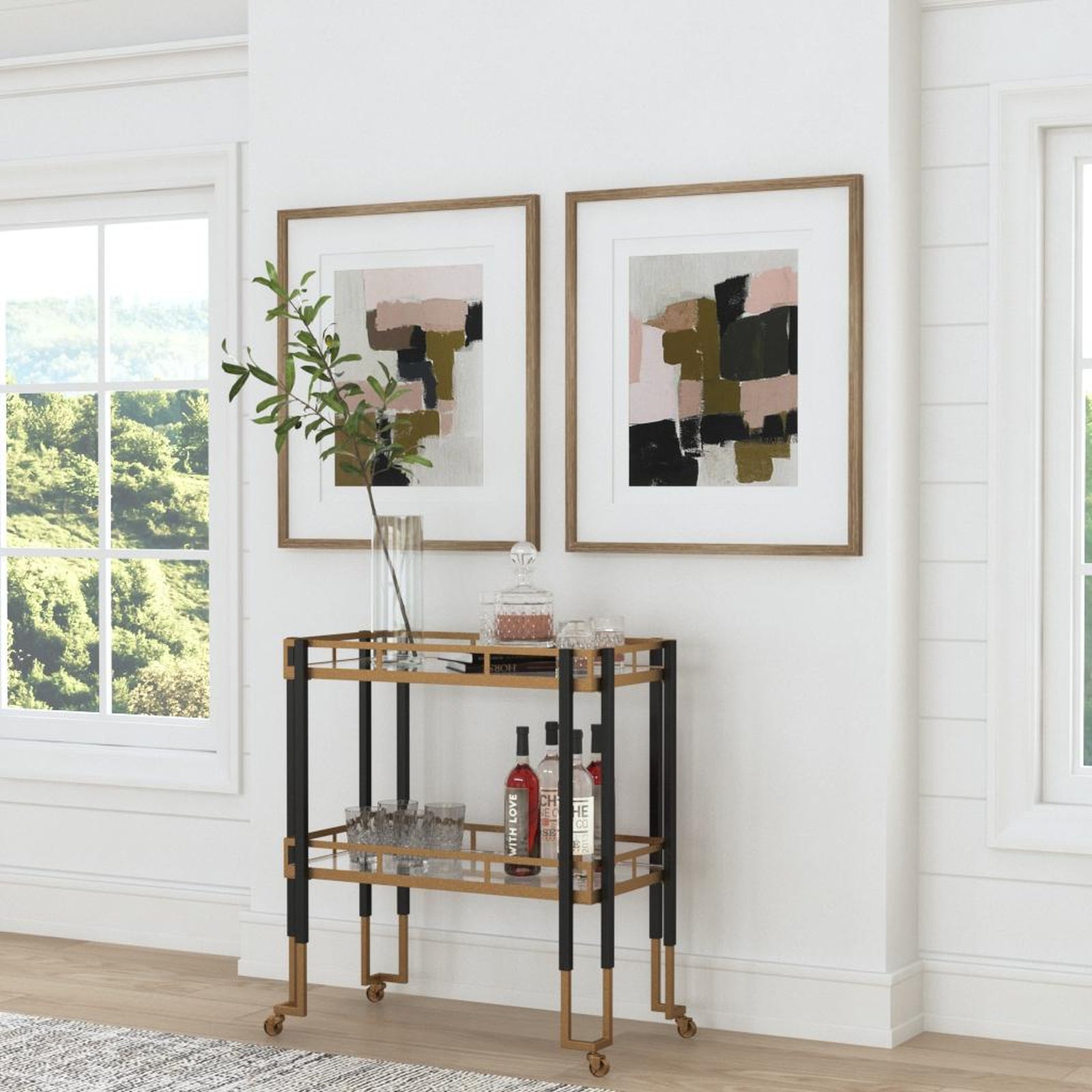 Uttermost Color Block Framed Prints - Set of 2