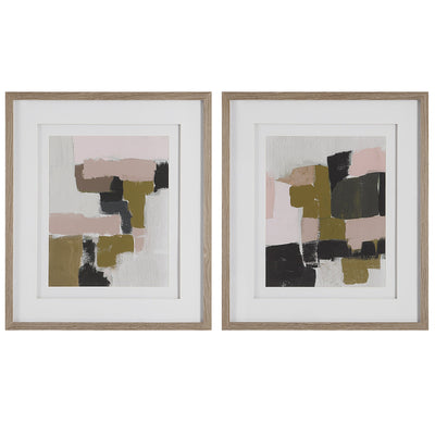 Uttermost Color Block Framed Prints - Set of 2