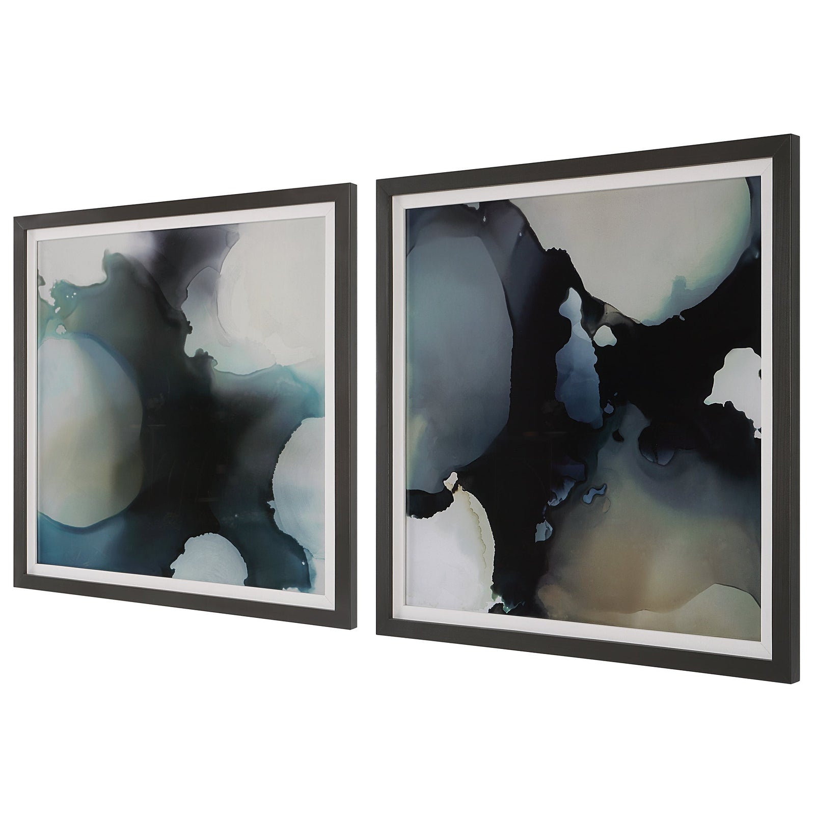 Uttermost Telescopic Abstract Framed Prints - Set of 2