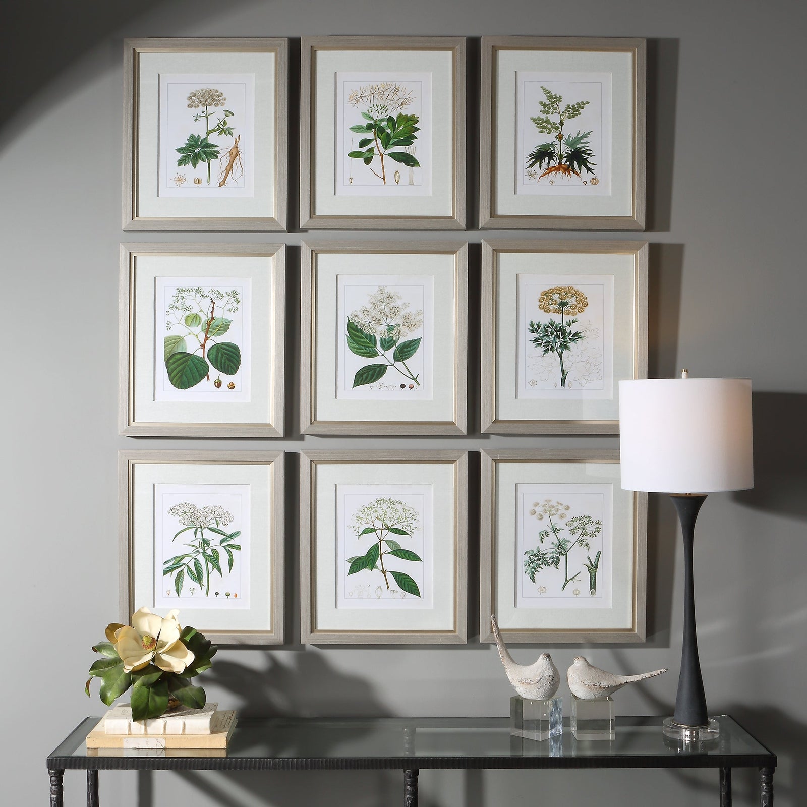 Uttermost Antique Botanicals Framed Prints - Set of 9