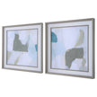 Uttermost Mist Shapes Framed Prints - Set of 2