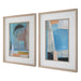 Uttermost Brilliant Clouds Abstract Prints - Set of 2