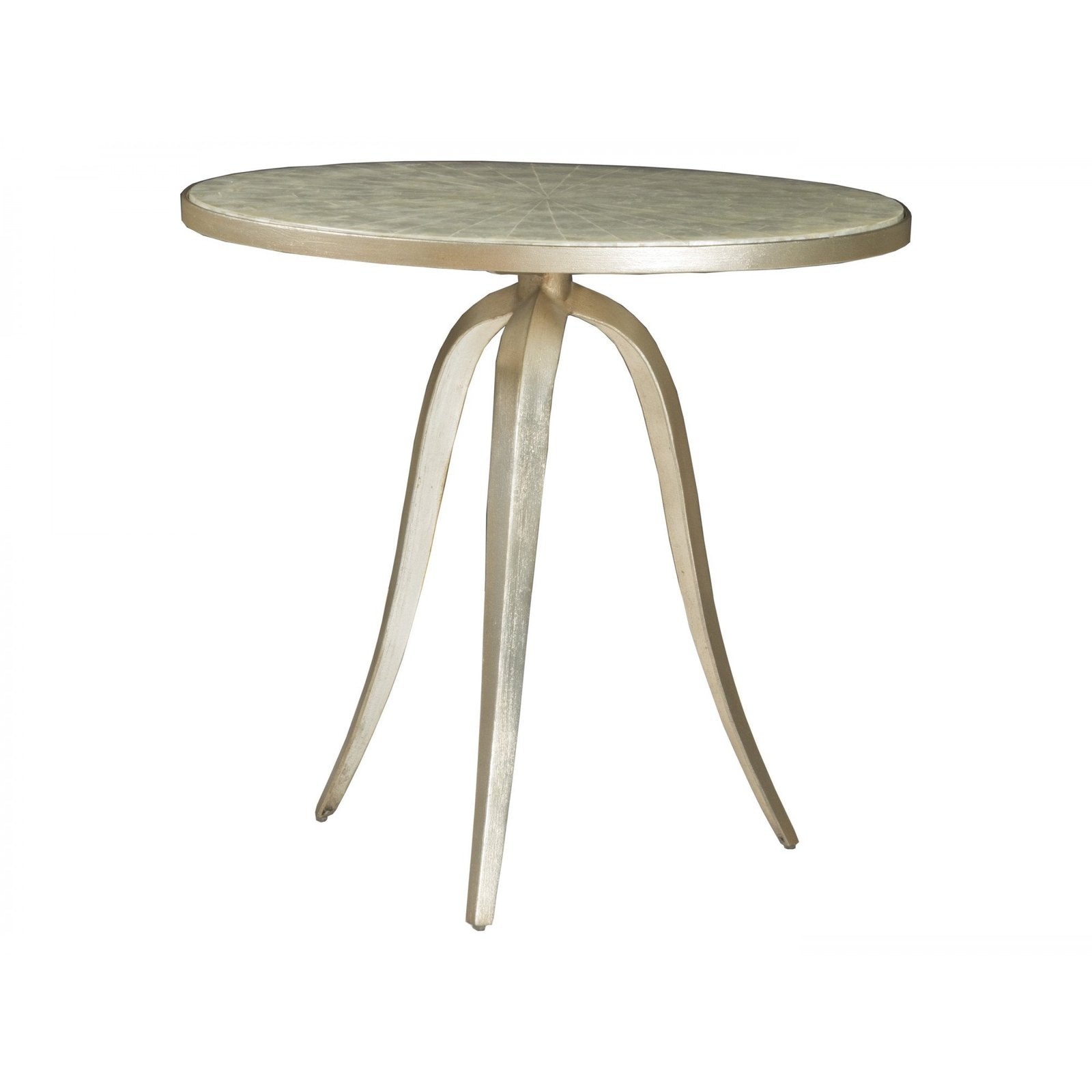 Artistica Home Capiz Round End Table