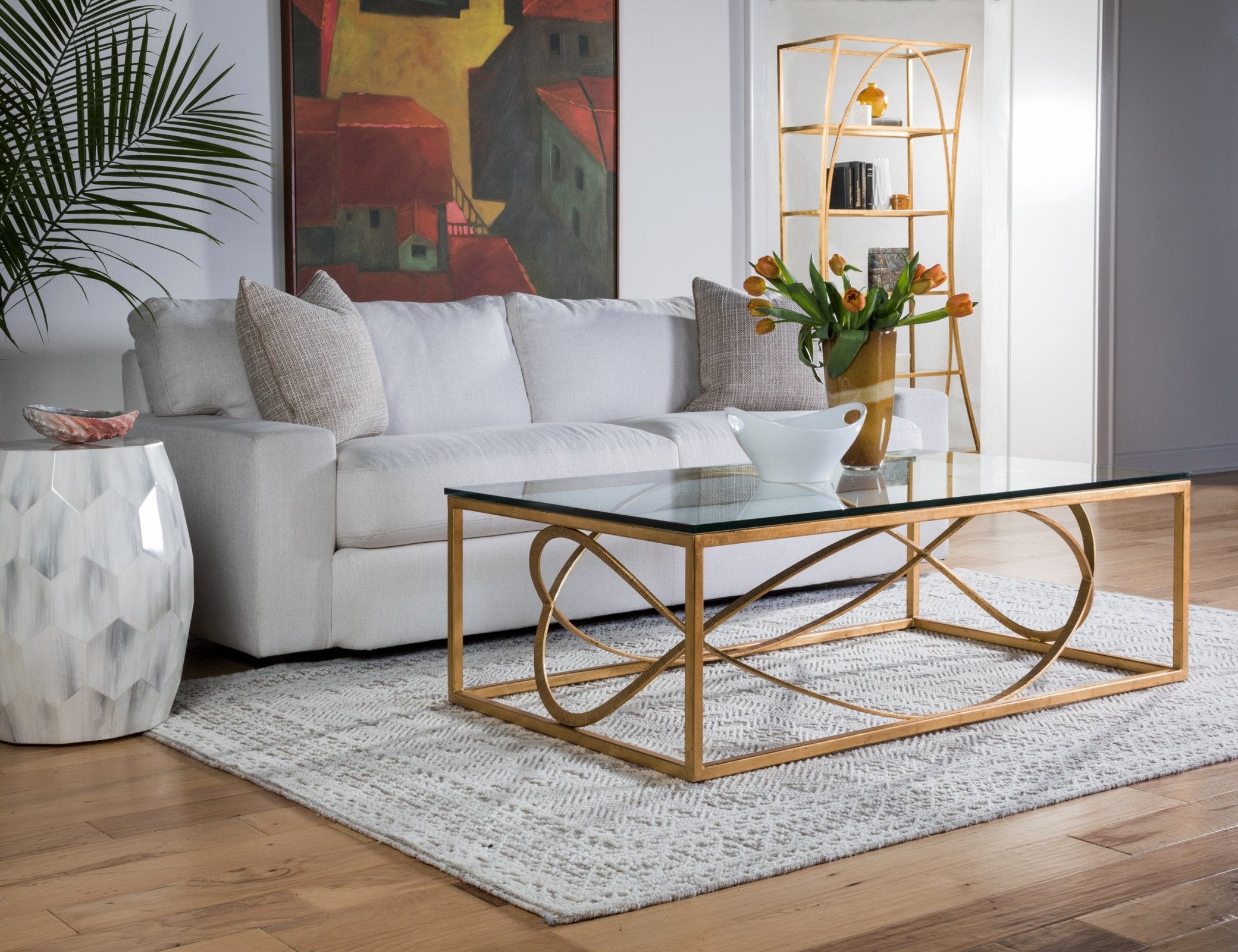 Artistica Home Ellipse Rectangular Cocktail Table