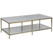 Artistica Home Sashay Gold Rectangular Cocktail Table
