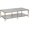 Artistica Home Sashay Gold Rectangular Cocktail Table
