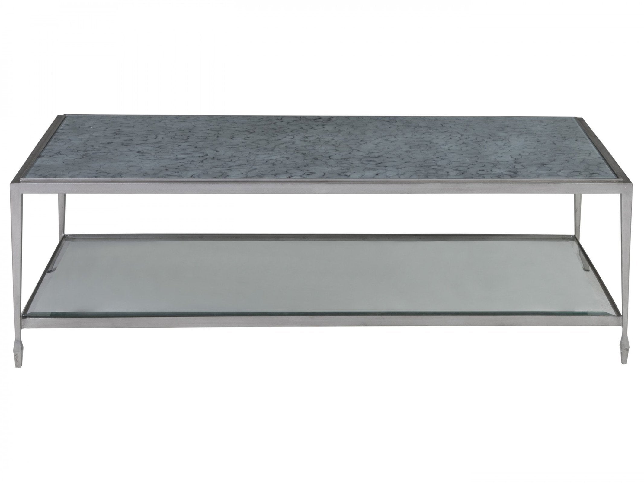 Artistica Home Sashay Silver Rectangular Cocktail Table