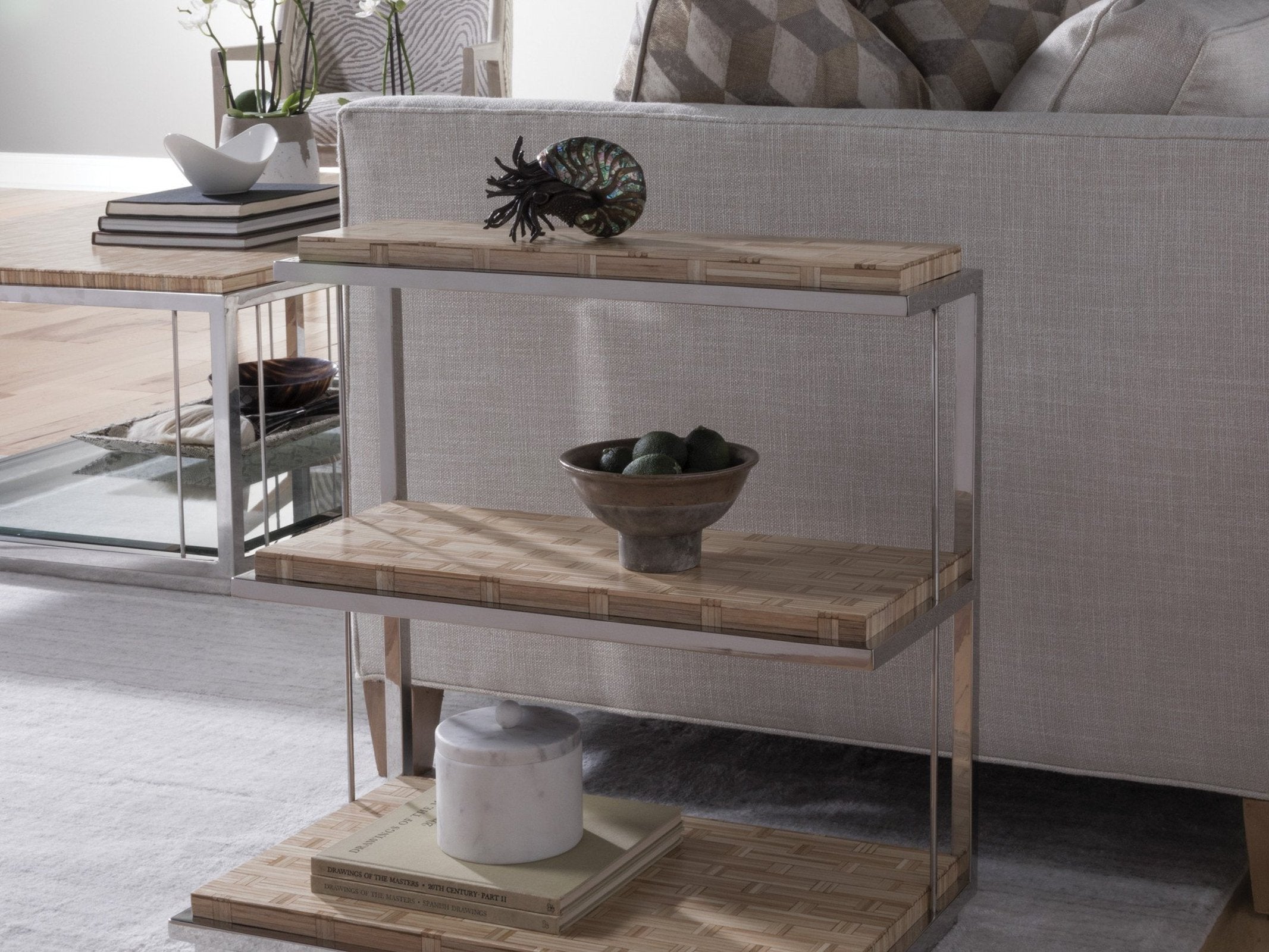 Artistica Home Thatch Three Tier Spot Table