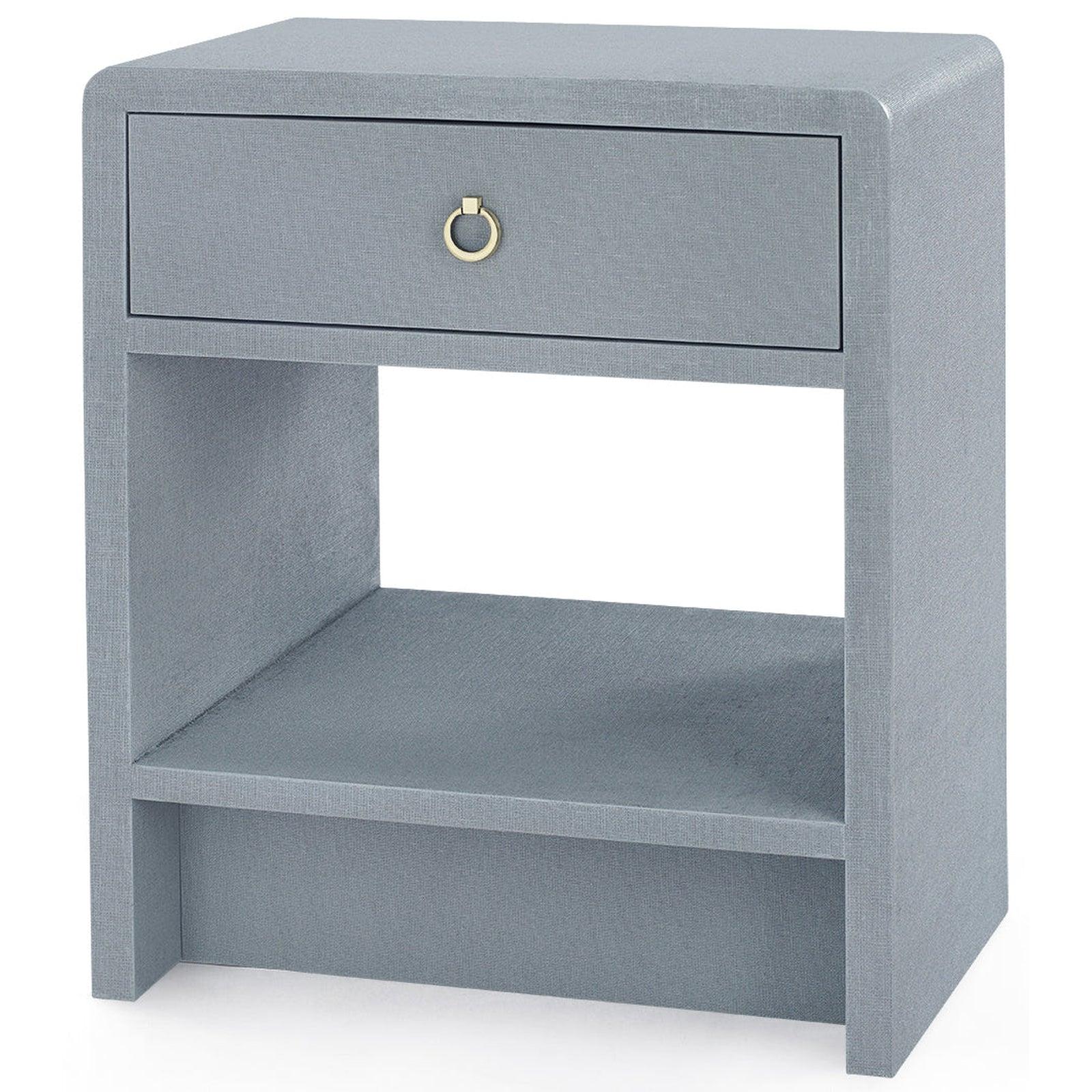 Villa & House Benjamin Linen 1-Drawer Side Table by Bungalow 5