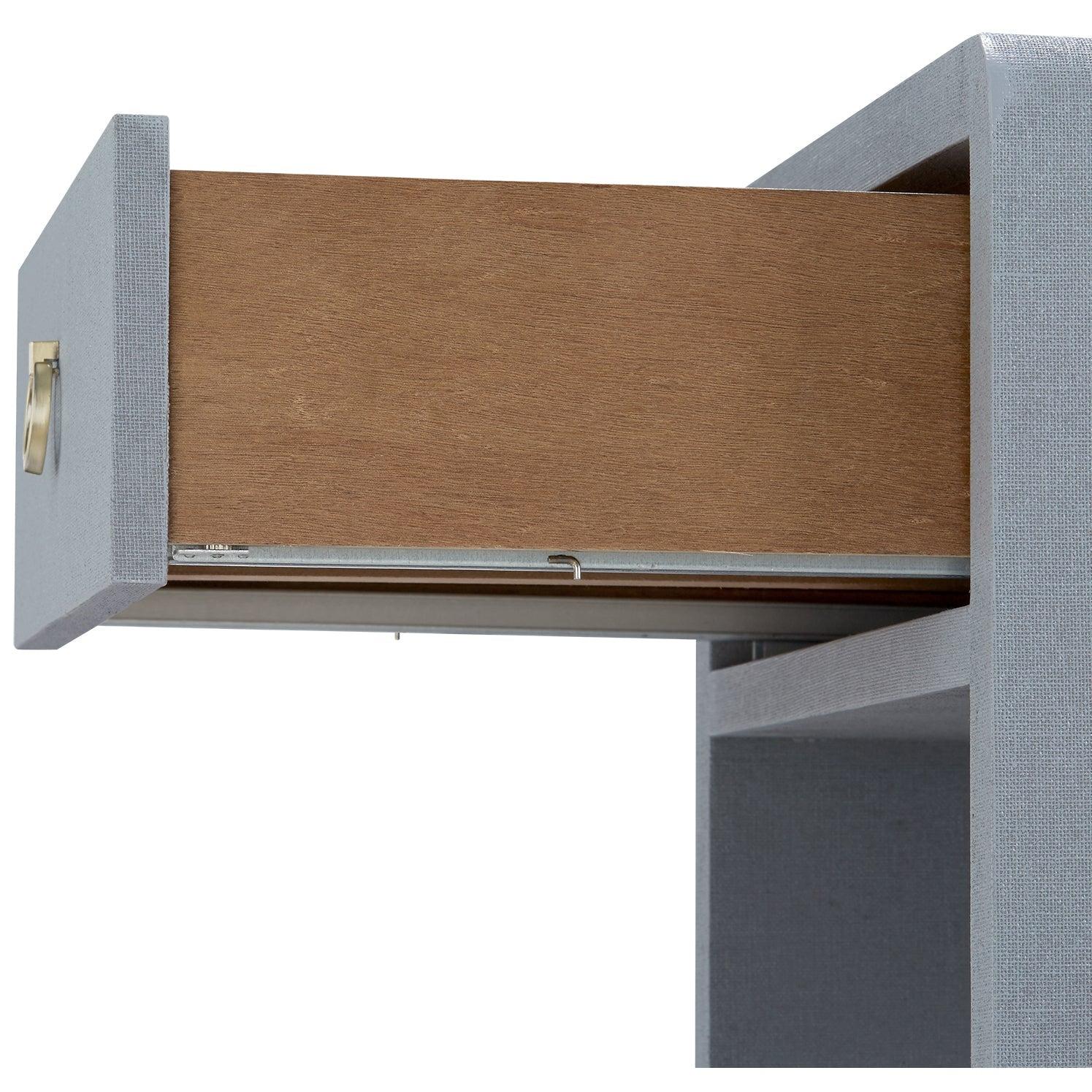 Villa & House Benjamin Linen 1-Drawer Side Table by Bungalow 5