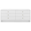Villa & House Bryant Linen Extra Wide Large 6-Drawer by Bungalow 5