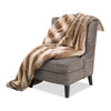Michael Amini Napoli Fur Throw 56 Inx72 In Sand
