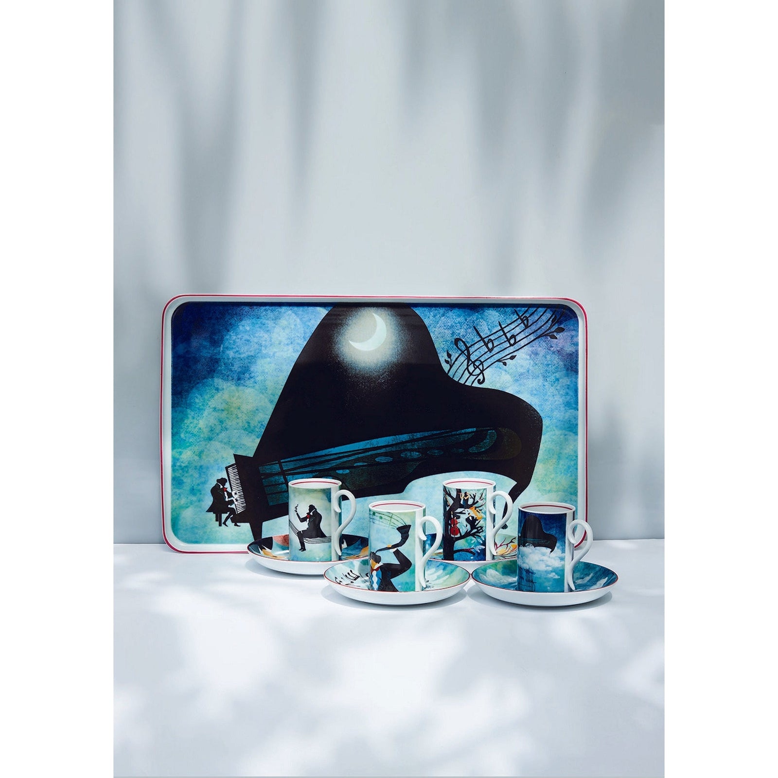 Vista Alegre Fur Beethoven Square Catchall tray By Fatinha Ramos