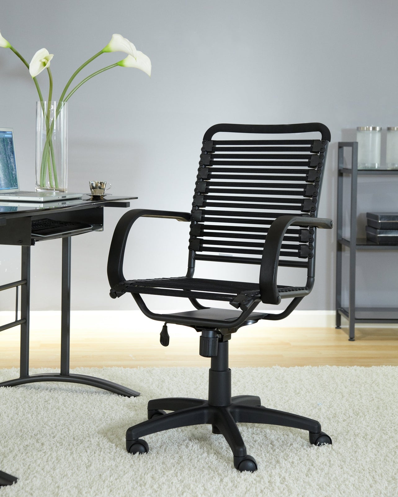 Euro Style Bungie Flat High Back Office Chair
