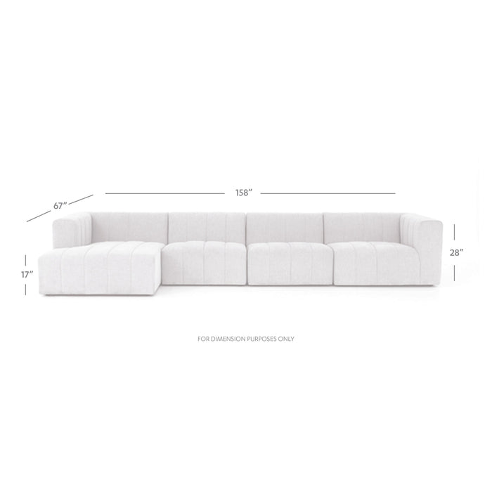 Four Hands Langham Channeled 4 PC Sectional