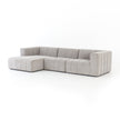 Four Hands Langham Channeled 3 PC Sectional