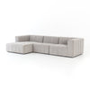 Four Hands Langham Channeled 3 PC Sectional