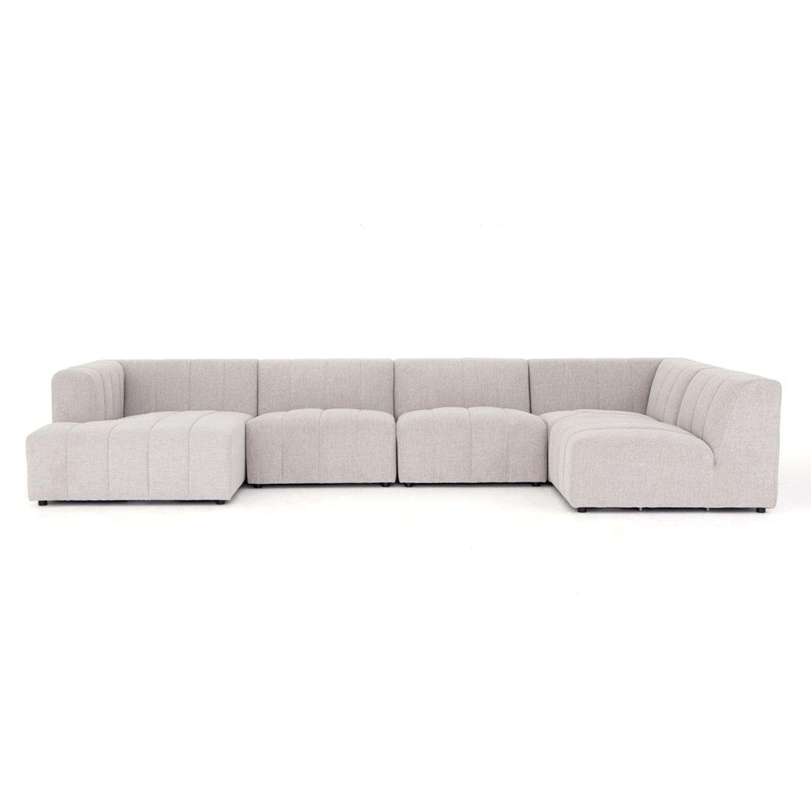 Four Hands Langham Channeled 5 PC Sectional