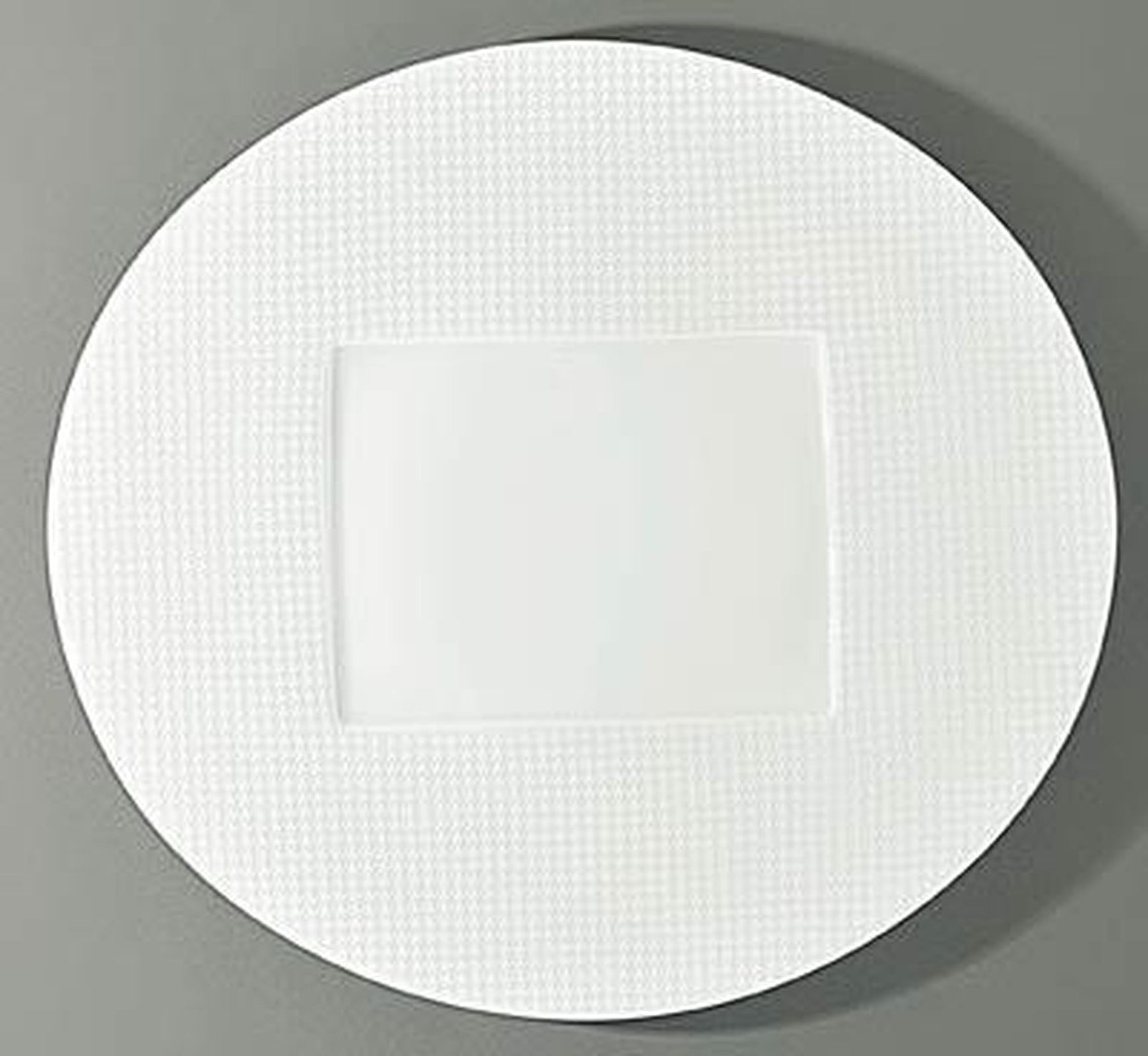 Raynaud Checks Oval Buffet Plate Rectangular Center