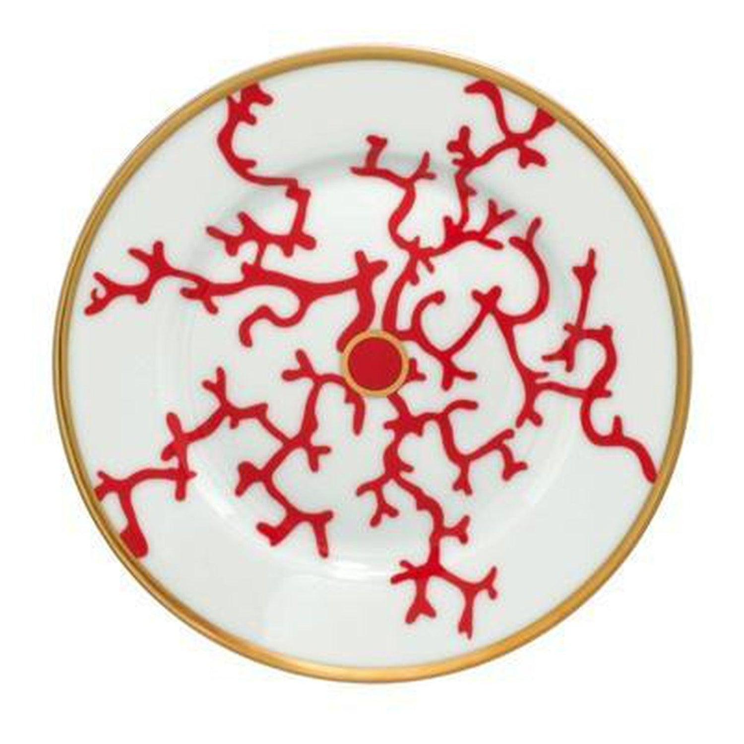 Raynaud Cristobal Rouge / Coral Salad Cake Plate N°1