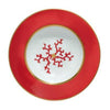 Raynaud Cristobal Rouge / Coral Rim Soup Plate