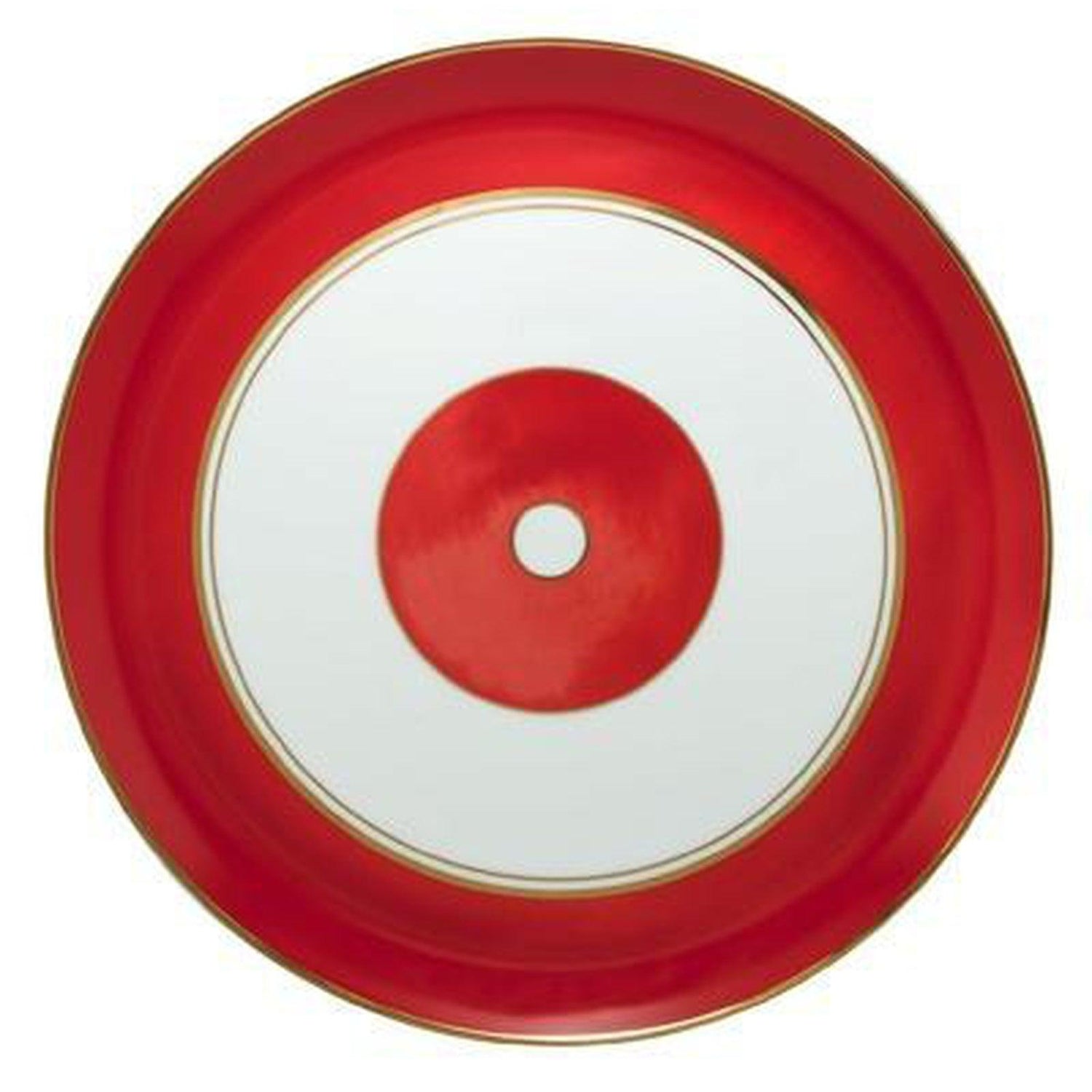 Raynaud Cristobal Rouge / Coral Flat Cake Plate