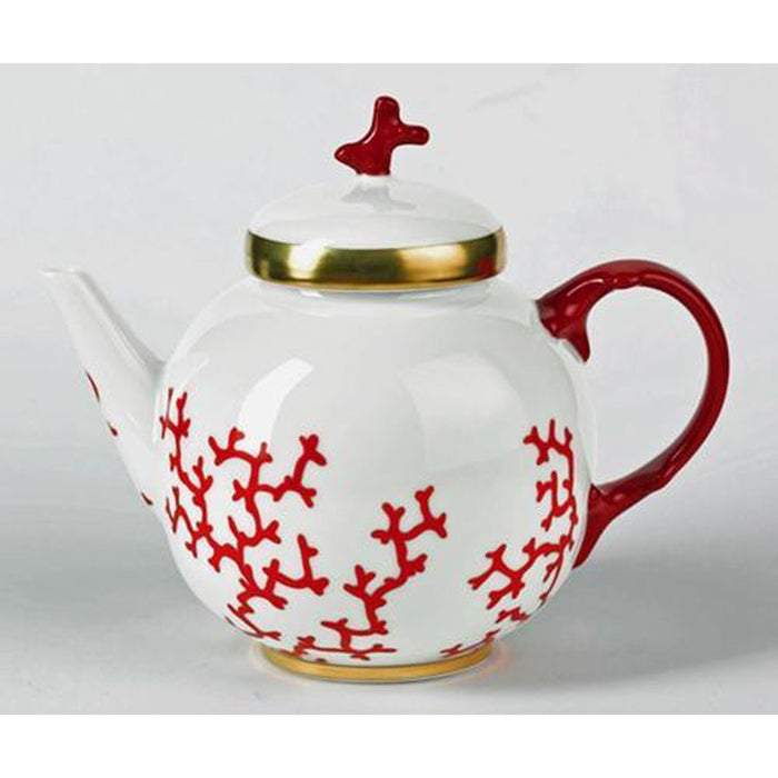 Raynaud Cristobal Rouge / Coral Tea Pot