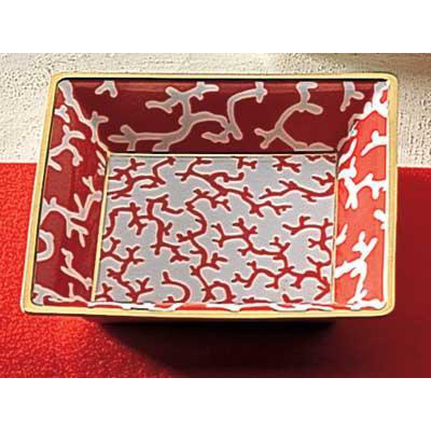 Raynaud Cristobal Rouge / Coral Candy Dish Gbx