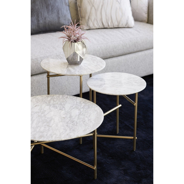 Caracole Edge Occasional Concentric Side Table DSC