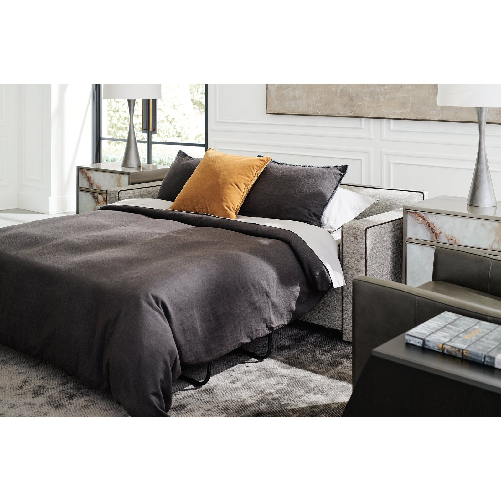 Caracole Upholstery Welt Played Loveseat