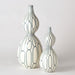 Global Views Linking Trellis Double Bulb Vase-Blue