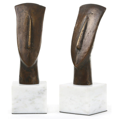 Villa & House Delos Head Statue - Set of 2 by Bungalow 5
